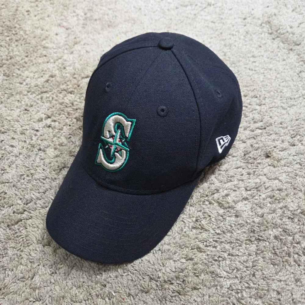 New Era Seattle Mariners Ken Griffey Jr Retirement Hat Mens OSFM Navy Blue